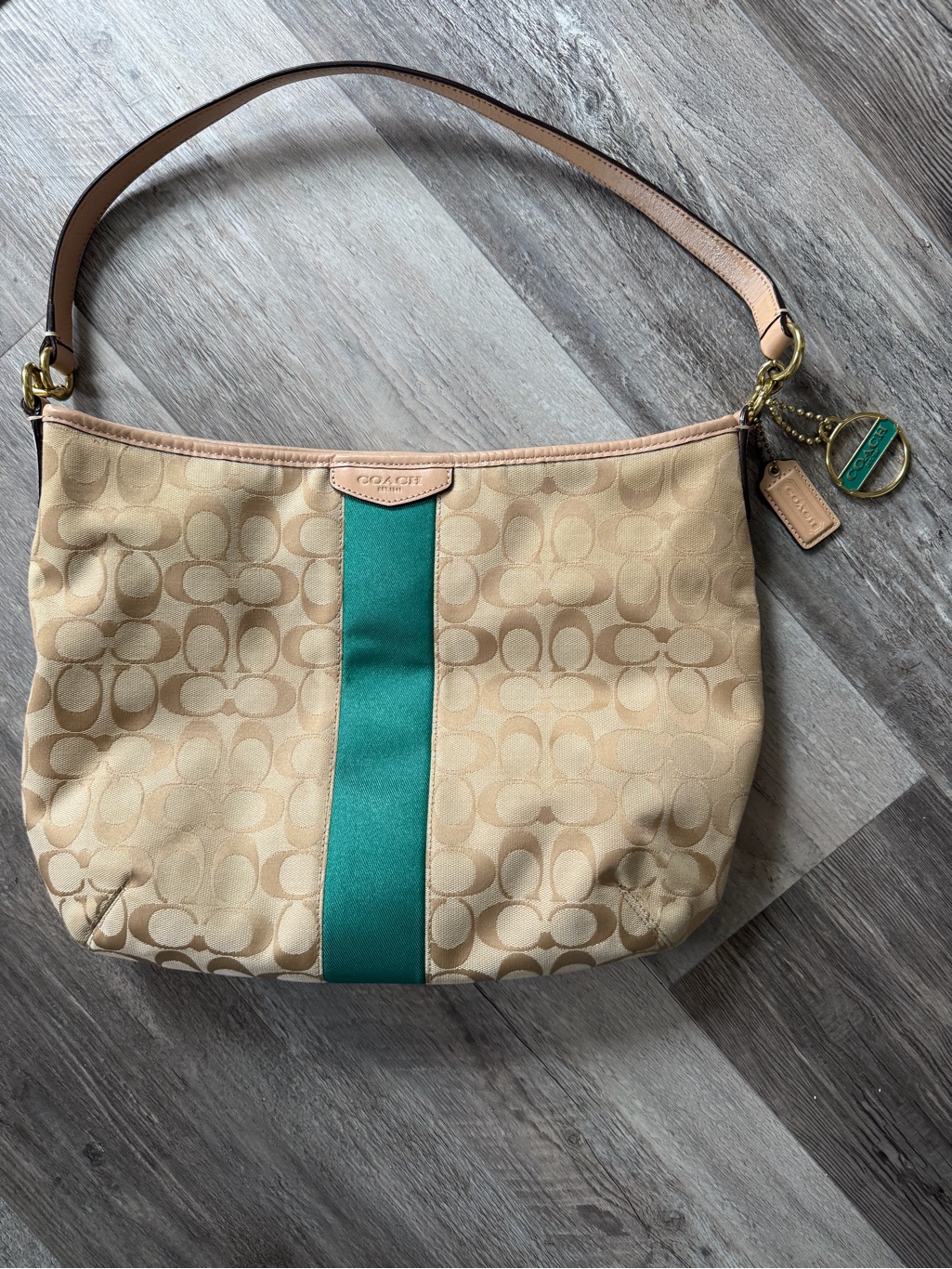 Vintage Coach Monogram Hobo Bag
